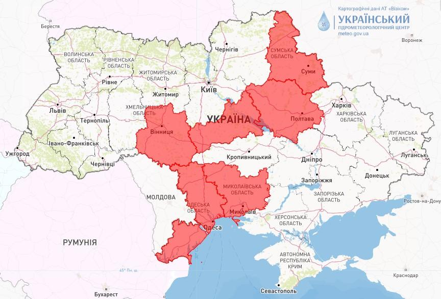 Западная украина и восточная украина карта