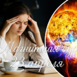 Прогноз магнитных бурь на 23 апреля